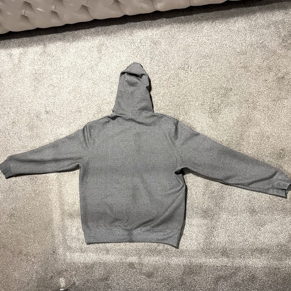 Lacoste Men’s Cotton Blend Lettered Zip-Up Hoodie in Grey - Size XXL - Picture 4 of 6